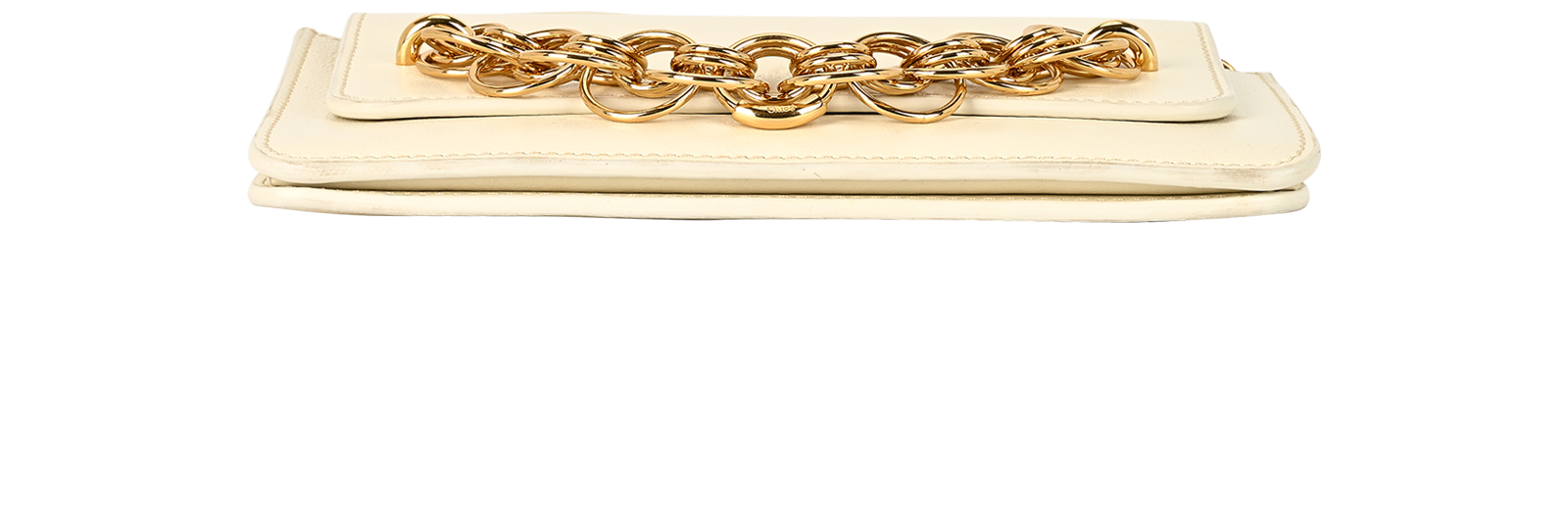 Chloe Drew Bijou Clutch, &pound;275, Handbags, Cream, Leather, Top view